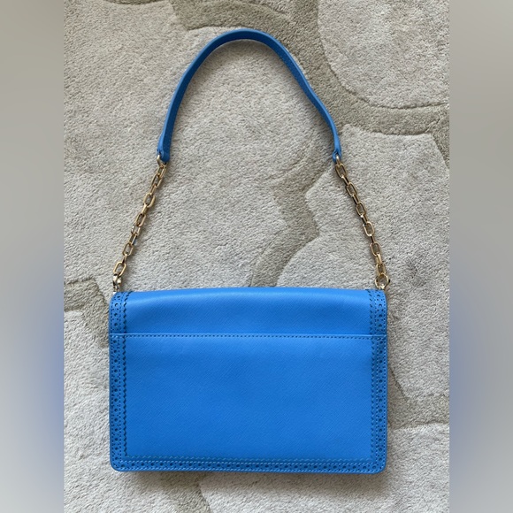 Tory Burch sky blue leather shoulder bag - Picture 3 of 14